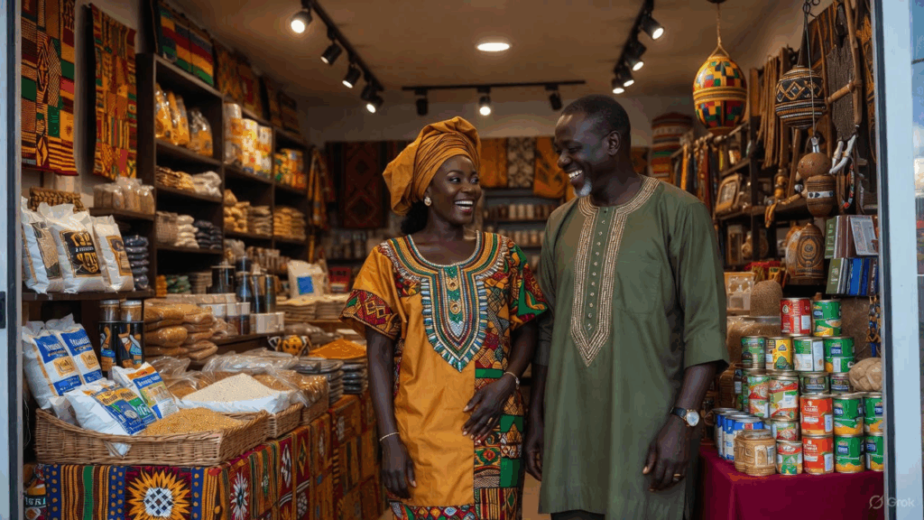african store owner